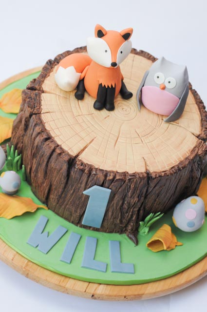 Woodland Creatures Cake